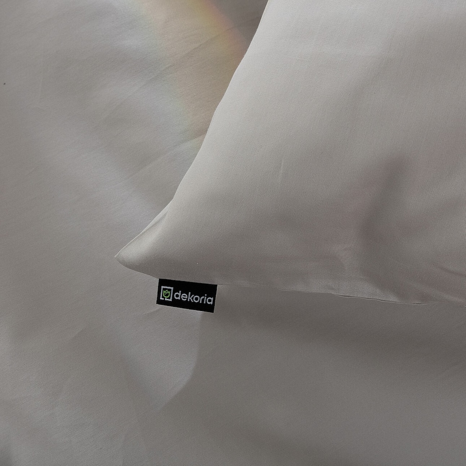 Pościel z satyny bawełnianej Beige 160x200 cm, 160x200 cm