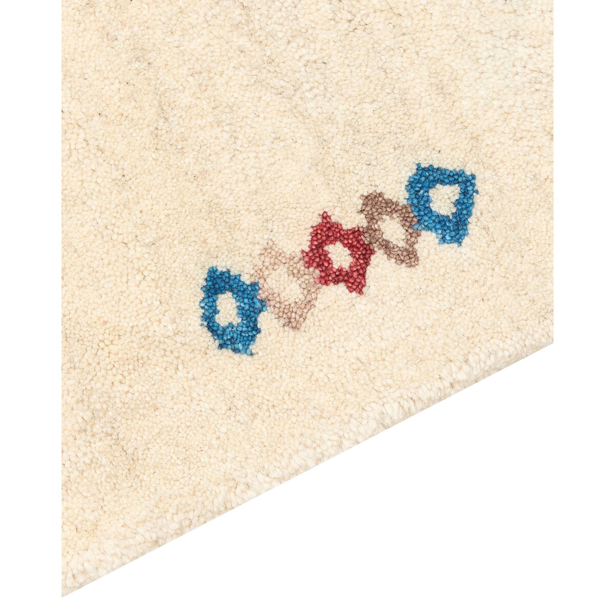 Dywan SULUCA Beżowy 160 x 230 cm Wełna Gabbeh