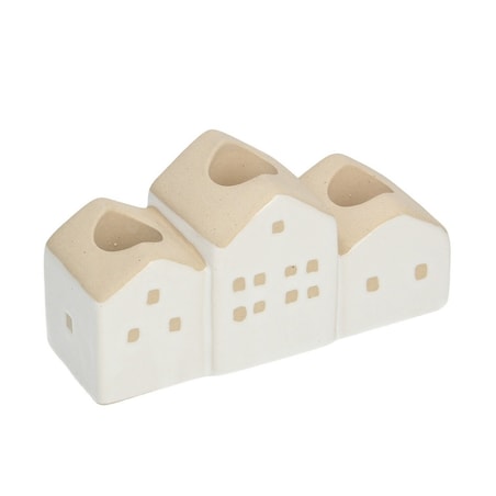 Świecznik Hauses 13x5x7cm white, 13 x 5 x 7 cm