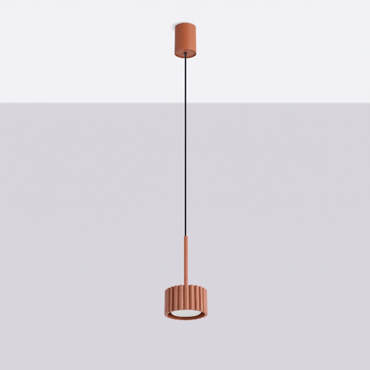 Lampa wisząca AURA 1 ochra czerwona Gx53