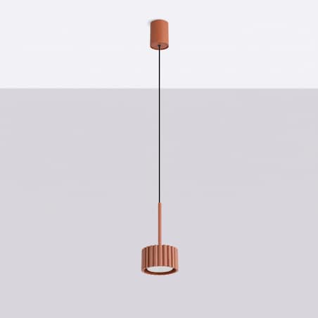 Lampa wisząca AURA 1 ochra czerwona Gx53