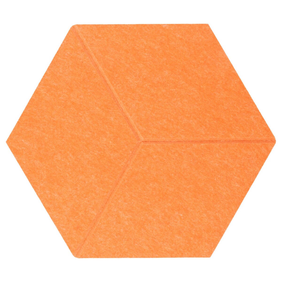 Zestaw 2 szt panel filcowy Felly 40x46 cm płytka heksagon pomarańczowy