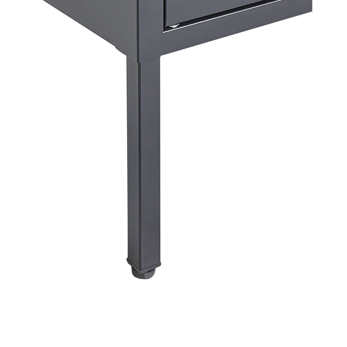 Witryna dwudrzwiowa metalowa czarna OXTED