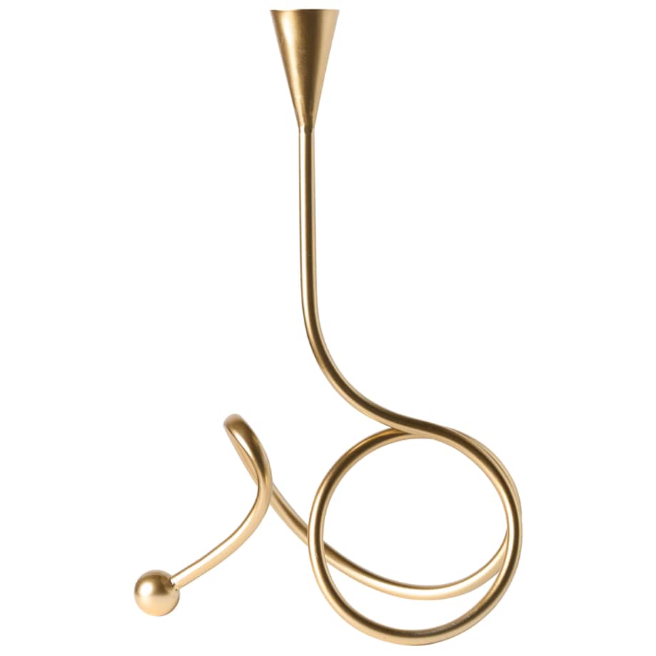 Świecznik AROUCA Metal 40 cm Złoty