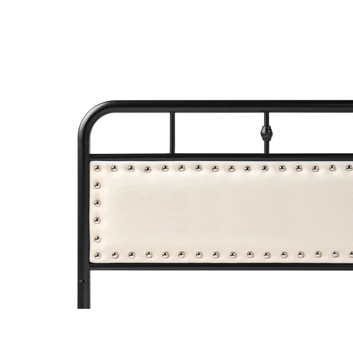 Łóżko Metal BREUILLET 140 x 200 cm Czarny