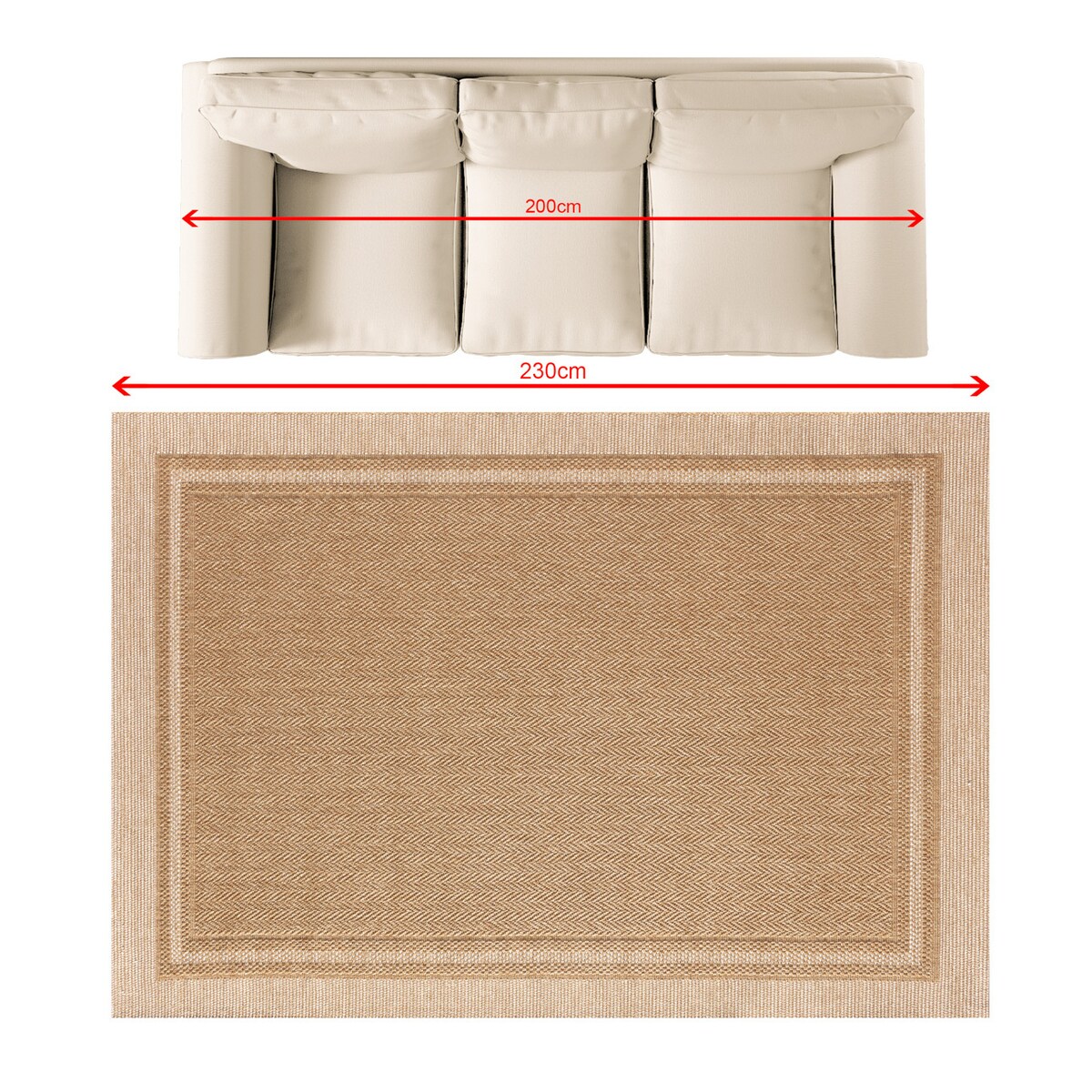 Dywan Sienna camel 160x230 cm, 160x230 cm