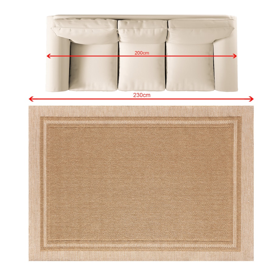 Dywan Sienna camel 160x230 cm, 160x230 cm