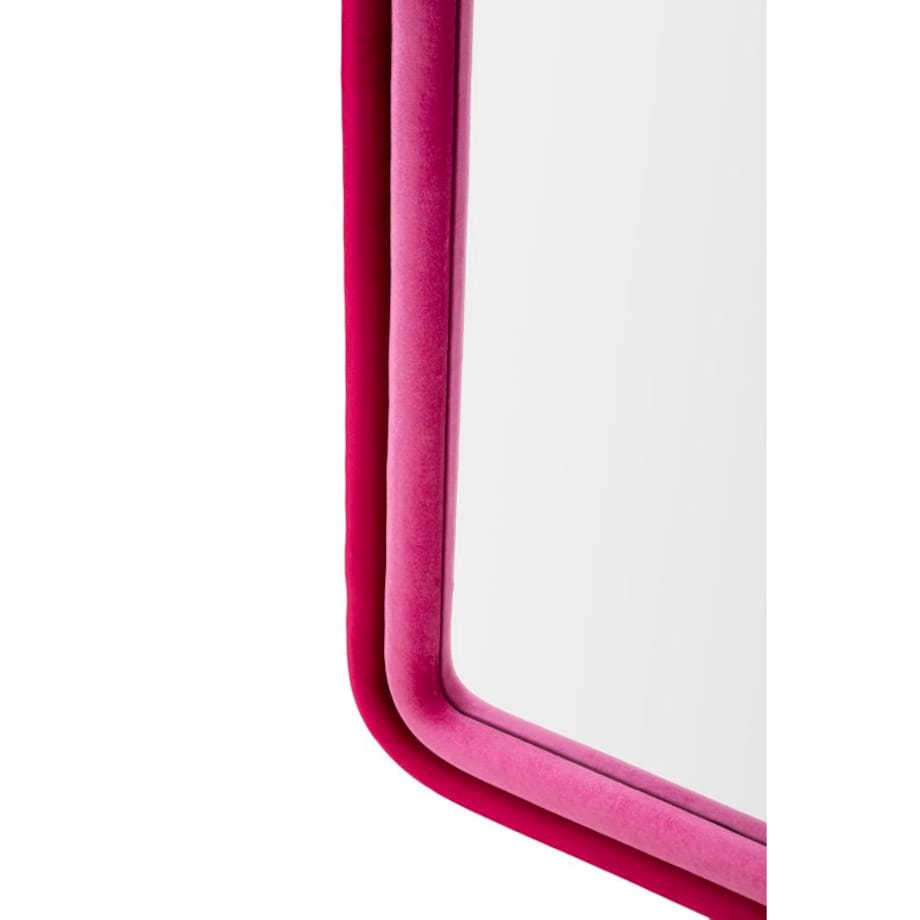 Lustro ścienne Mirroro Cloe, kolor fuksja, płyta MDF i poliester, 60 x 4 x 160 cm, do salonu i przedpokoju, Mauro Ferretti