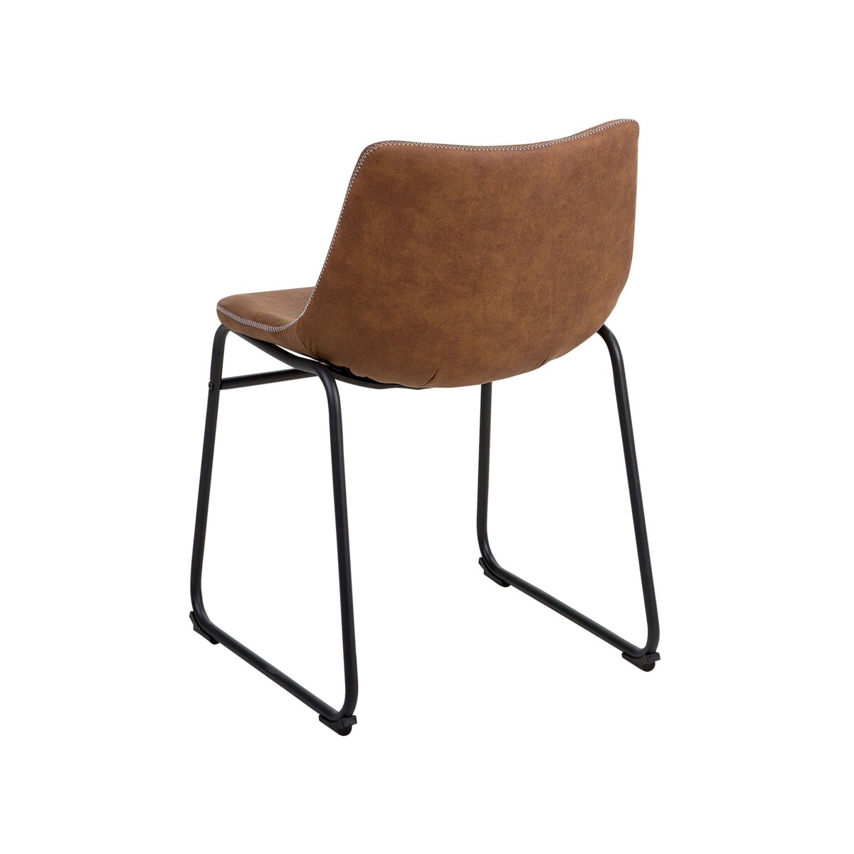 Zestaw 2 krzeseł do jadalni brązowy BATAVIA