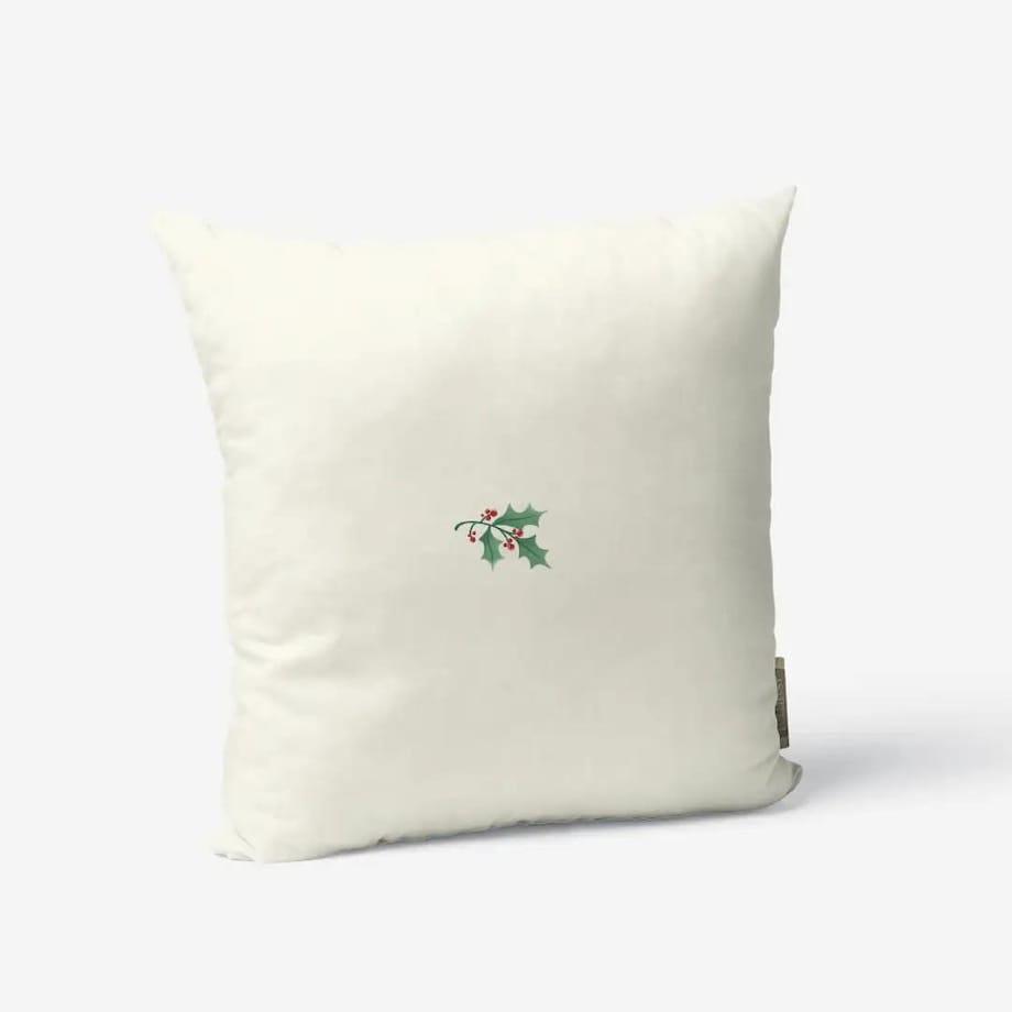 Poduszka świąteczna -Minimalistyczna jemioła