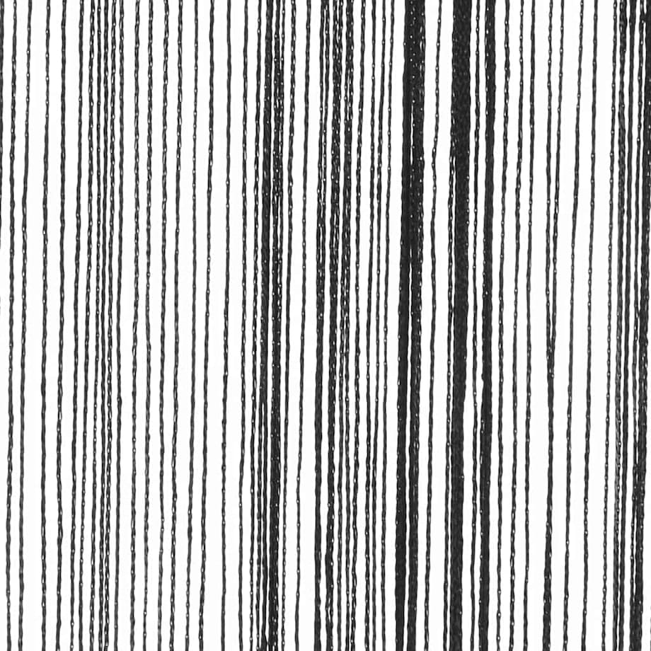 vidaXL Zasłony sznurkowe, 2 sztuki, 140 x 250 cm, czarne