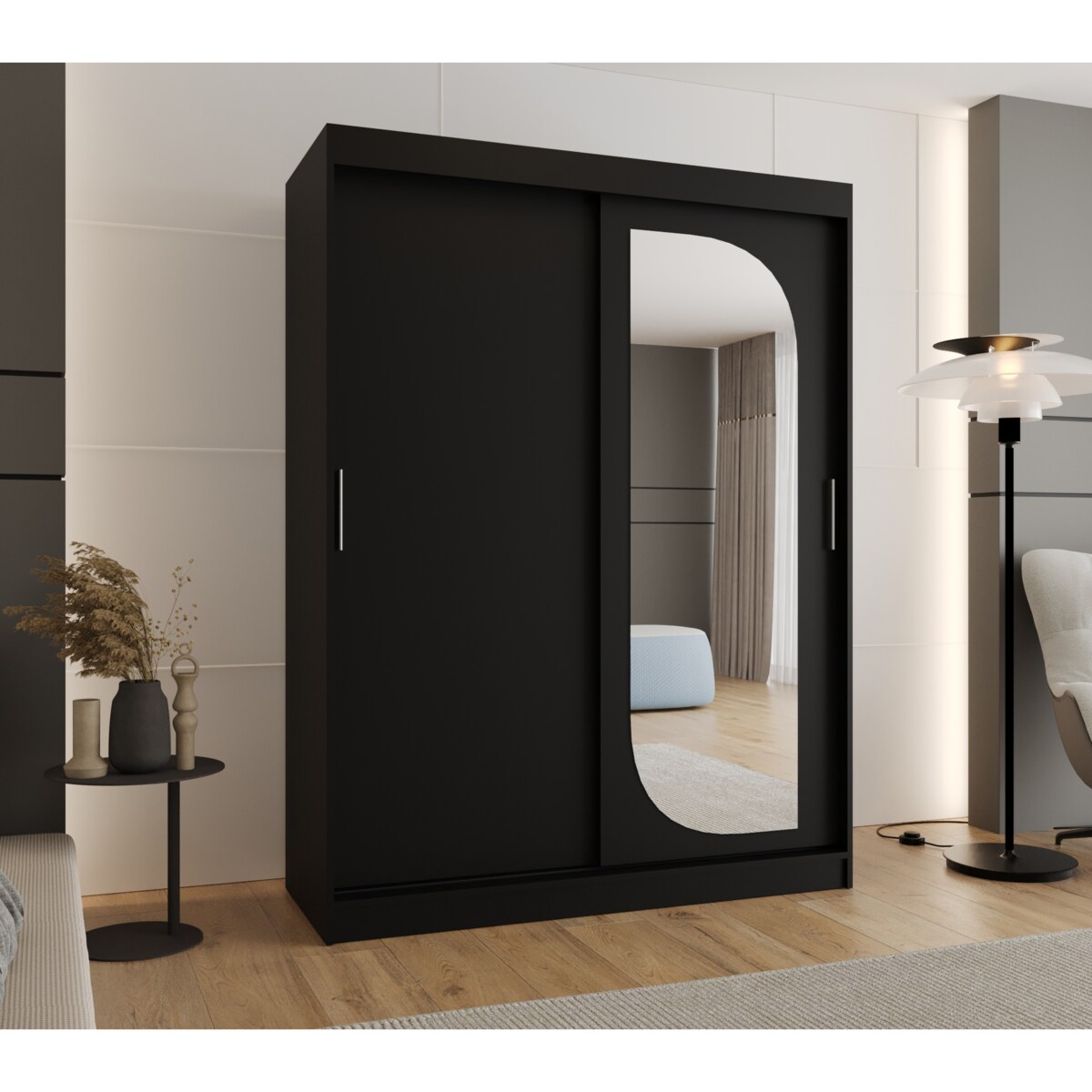 Szafa przesuwna LUCY 150 czarny