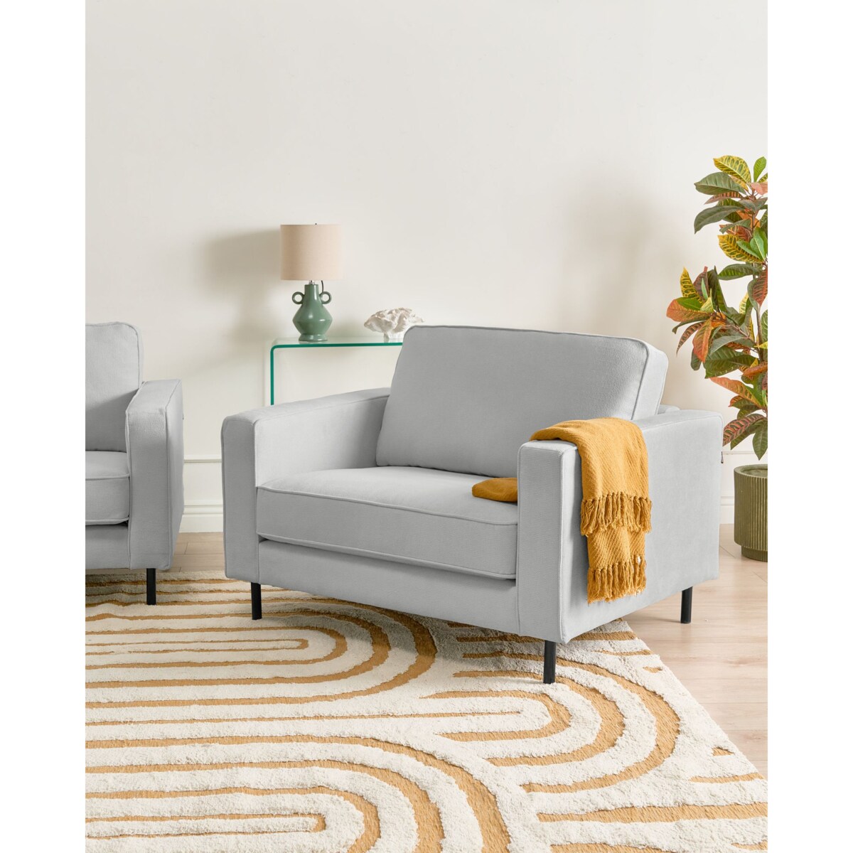 Fotel SAVALEN Jasnoszary