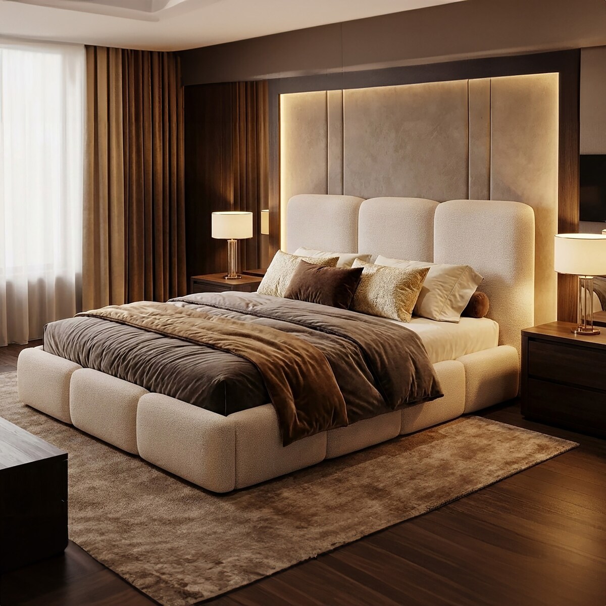 Łóżko Tapicerowane Capri 140X200 Stelaż Pojemnik Na Pościel Loop 06