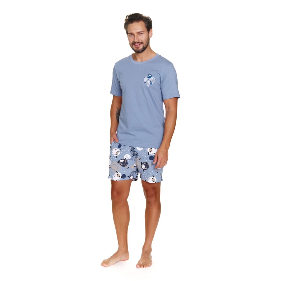 Doctor Nap Szara piżama męska - S