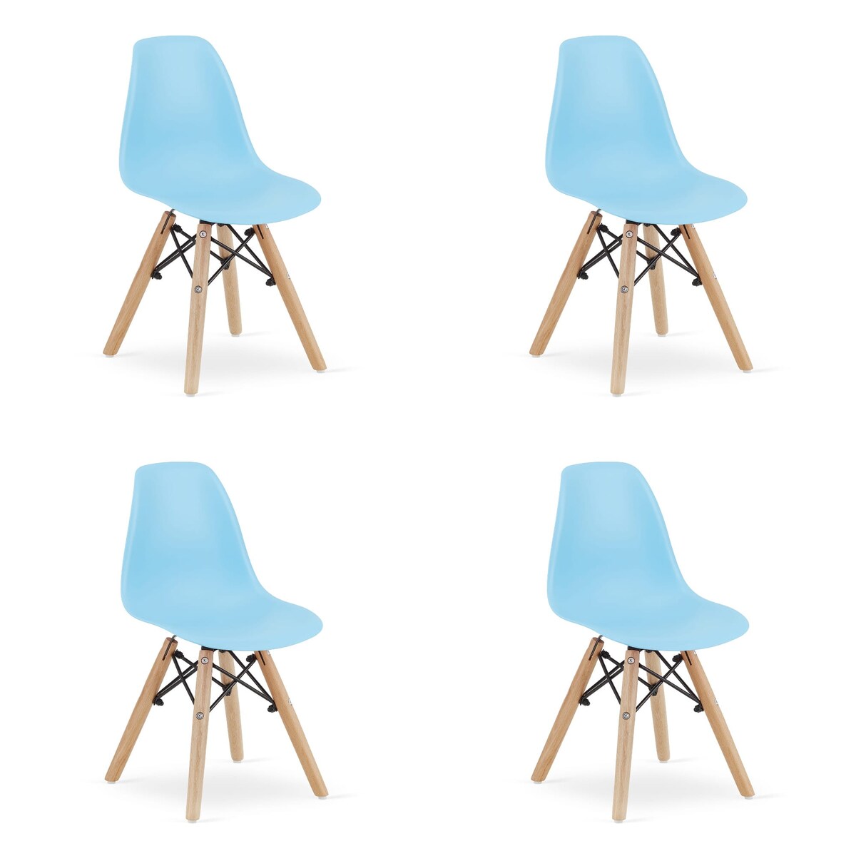 Krzesło Do Jadalni Kuchni Salonu Zubi - Niebieskie X 4