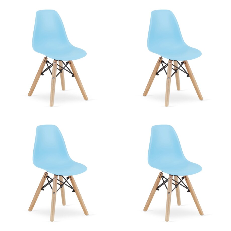 Krzesło Do Jadalni Kuchni Salonu Zubi - Niebieskie X 4