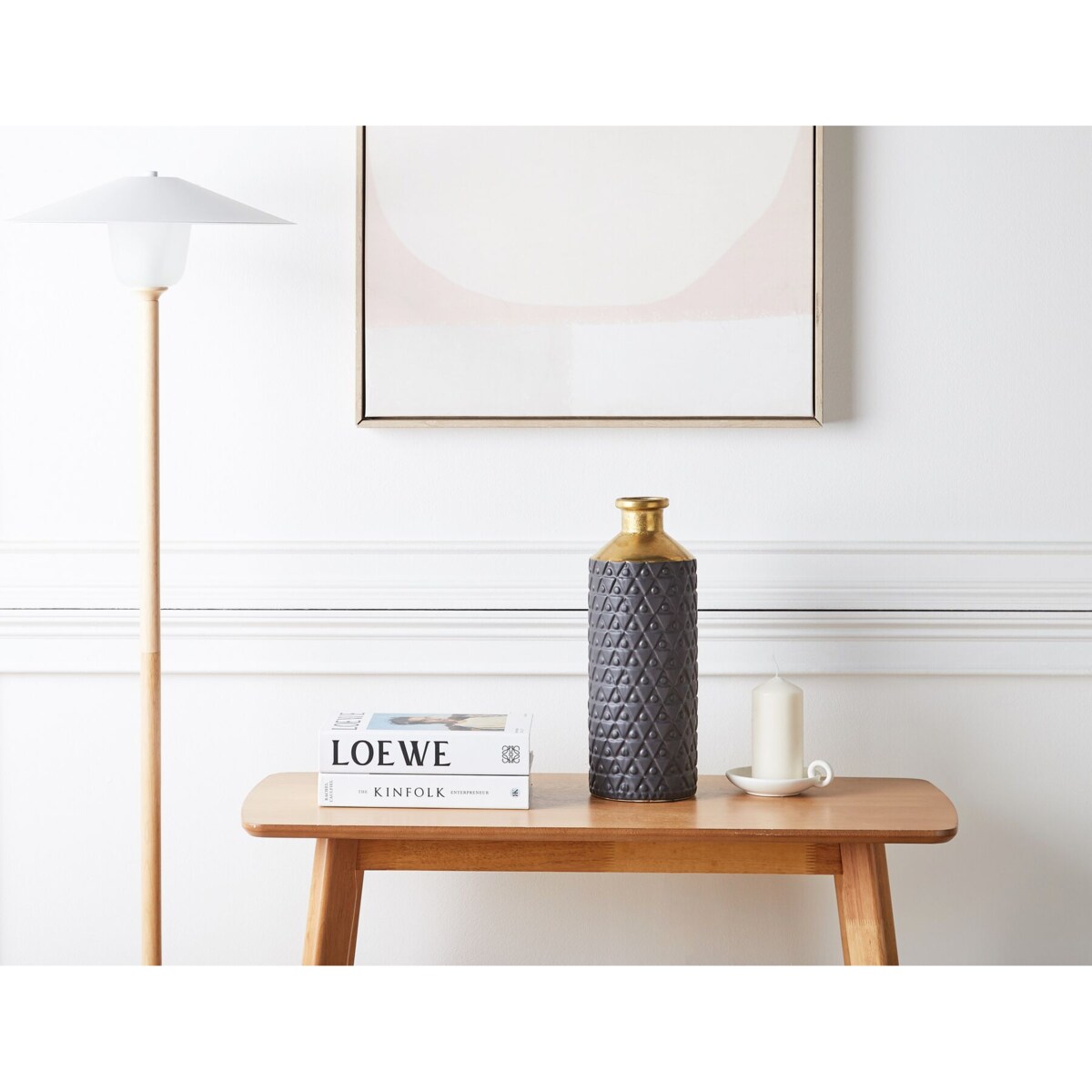 Wazon dekoracyjny ceramiczny czarny ARSIN