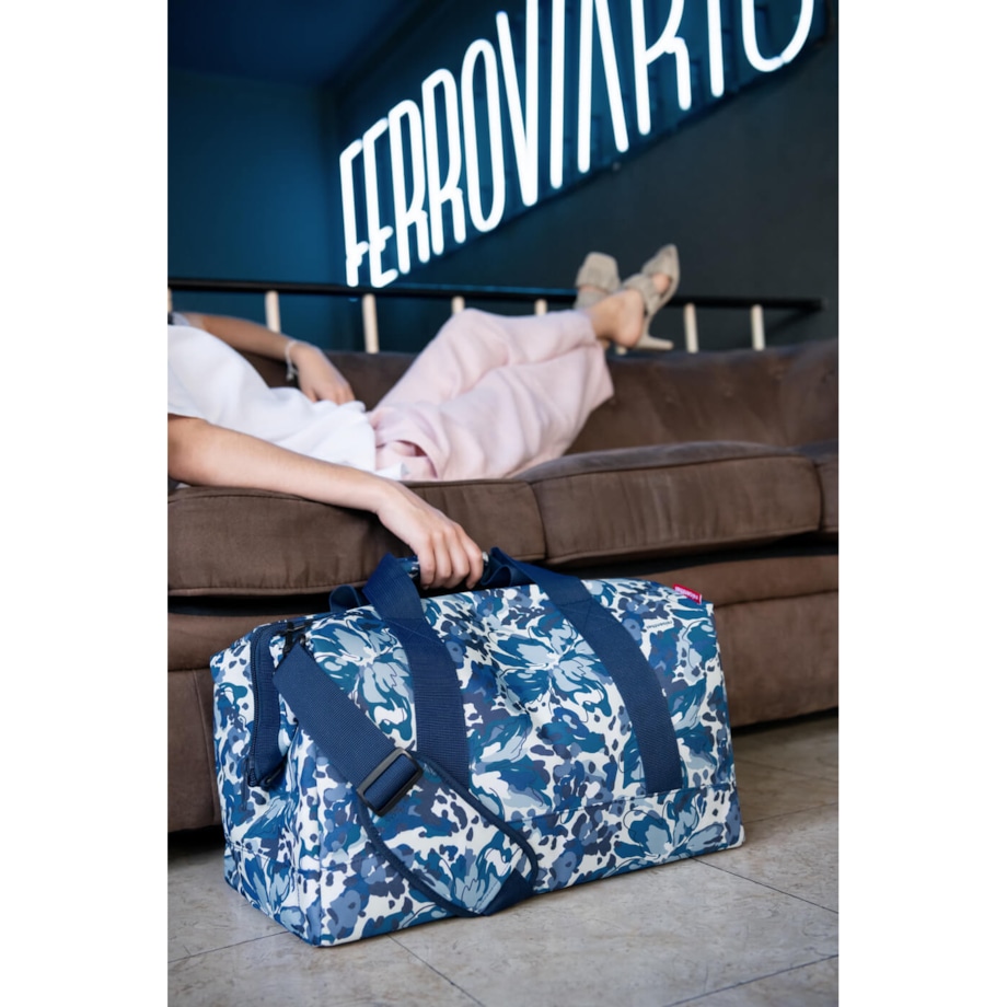 Torba ALLROUNDER L, flora blue