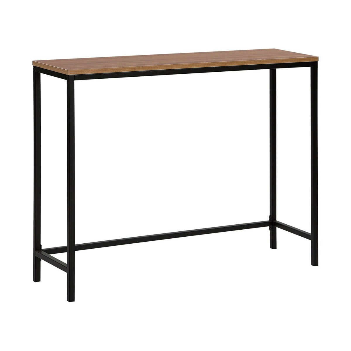 Konsola ciemne drewno z czarnym TULIA