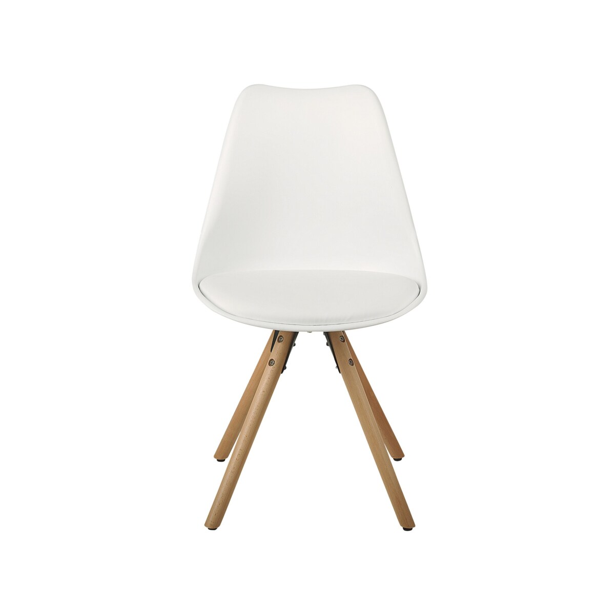 Zestaw 2 krzeseł do jadalni biały DAKOTA