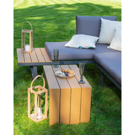 Modułowy zestaw mebli ogrodowych z aluminium