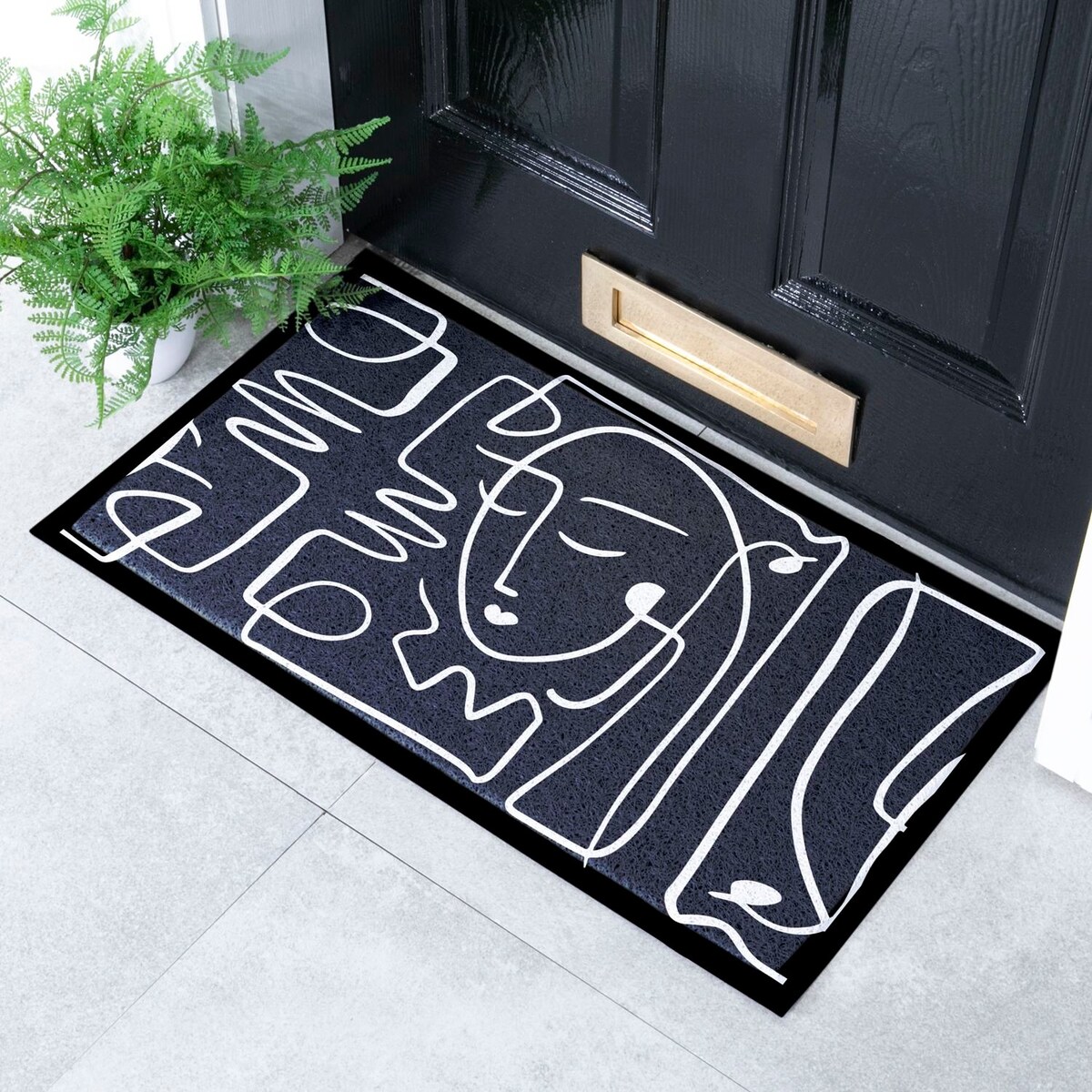 Wycieraczka Face Lines Abstract Indoor & Outdoor (- 70 x 40 cm)