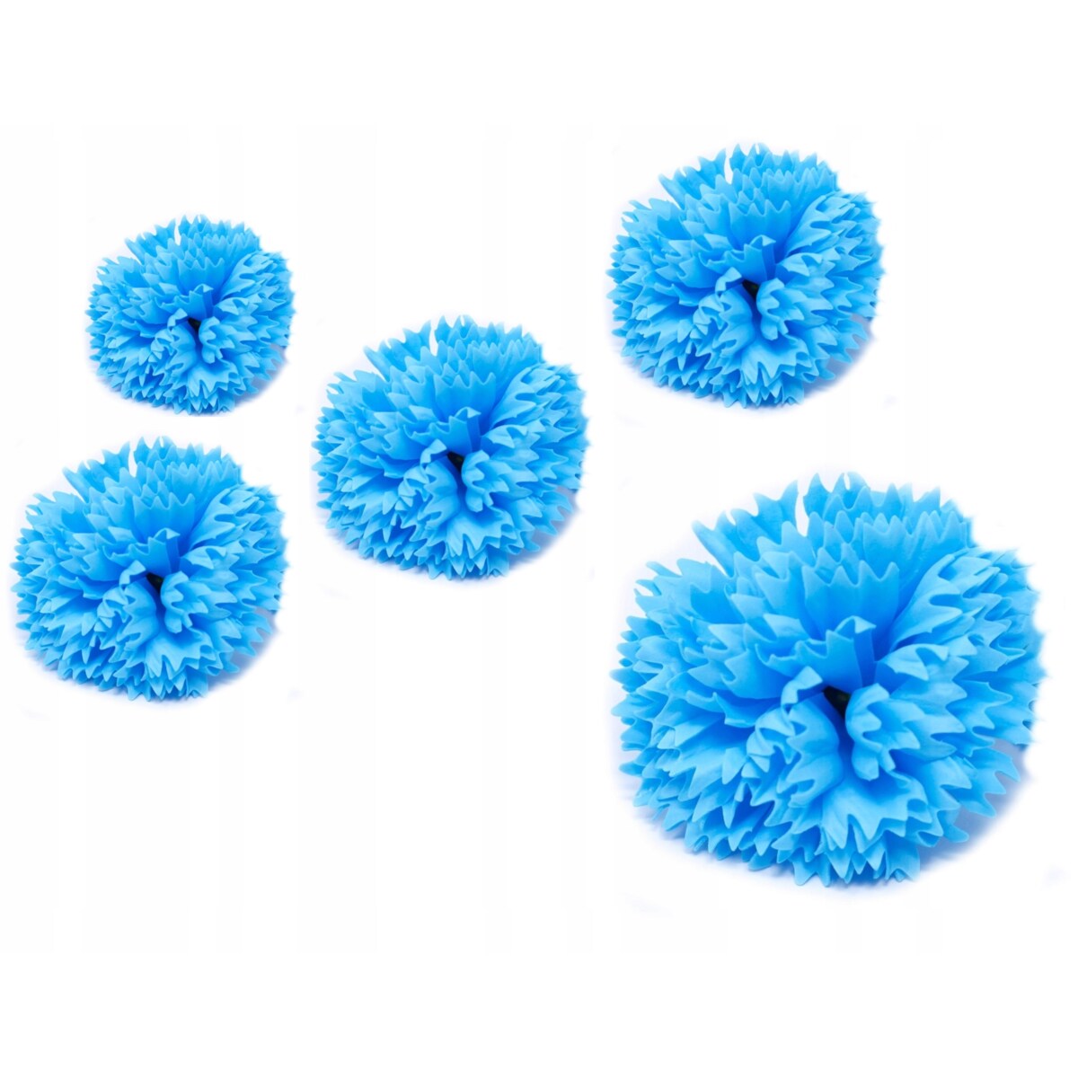 KWIATY MYDLANE goździk NIEBIESKI na stroik bukiet prezent dekor 5szt pachną