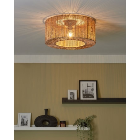 Lampa sufitowa z juty naturalna SEWA
