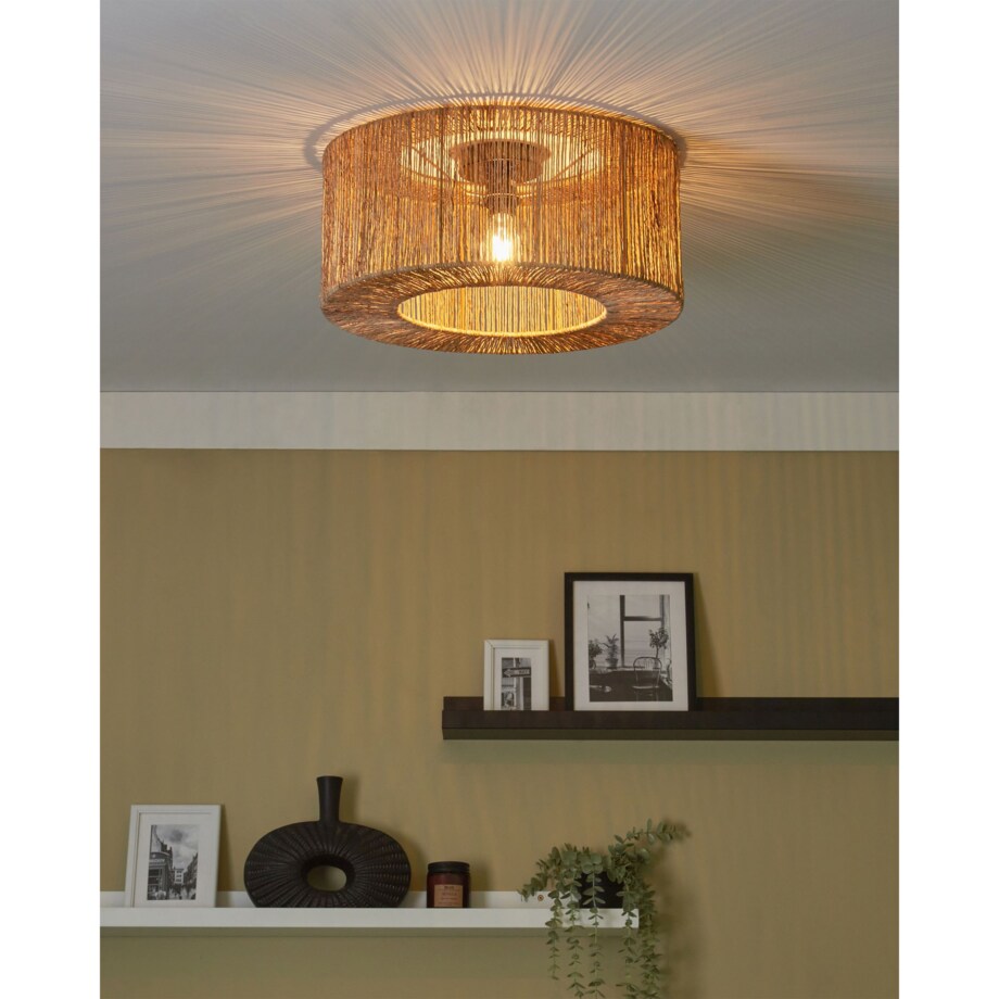 Lampa sufitowa z juty naturalna SEWA