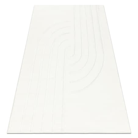 Dywan CURVY biały 11 Curves do prania, 140x190 cm