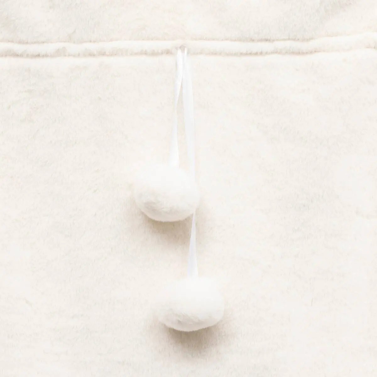 Worek na prezenty, świąteczny, welurowy z pomponami 50x70 cm