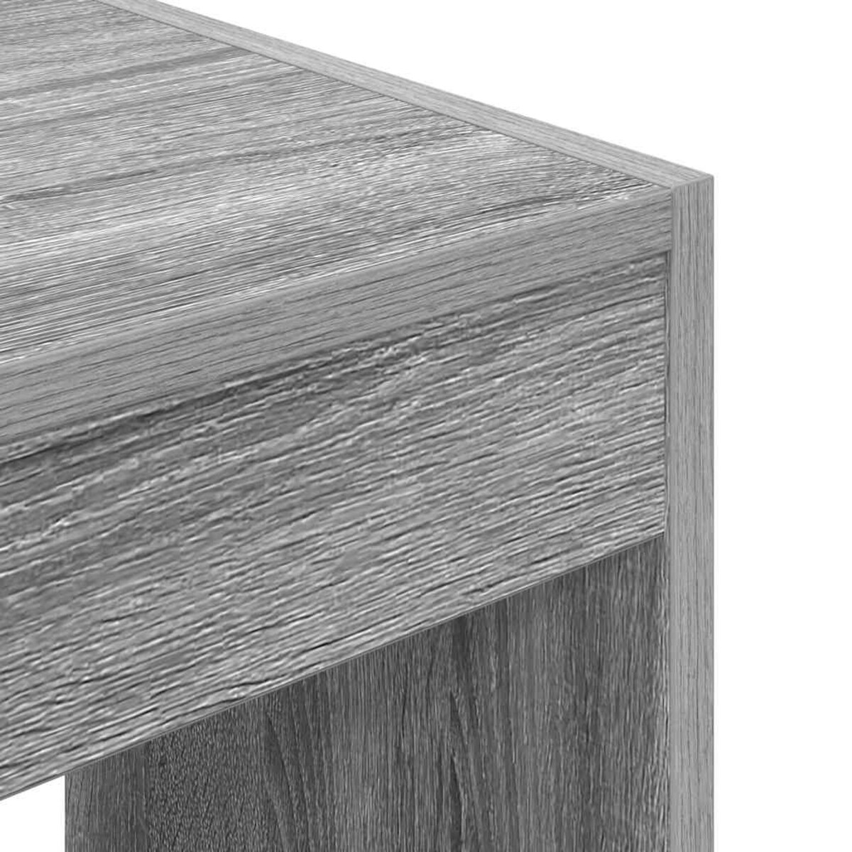 vidaXL Półka na książki z półką Szary dąb sonoma 80 x 30 x 198 cm