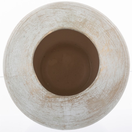 Wazon ceramiczny niebiesko-biały 16,5x18,5x18,5 cm SASSARA