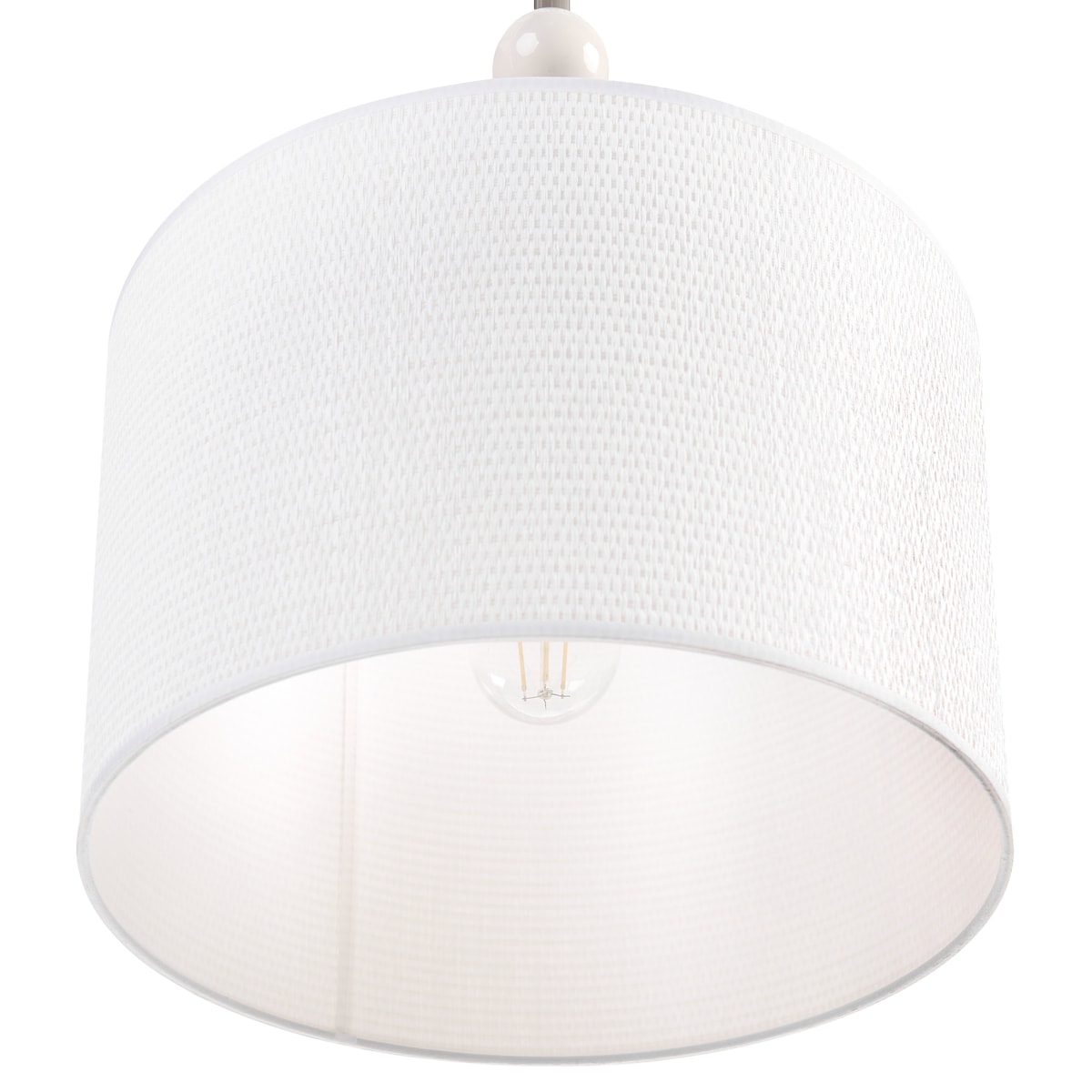 Lampa wisząca LOKY Metal Biały/ beżowy