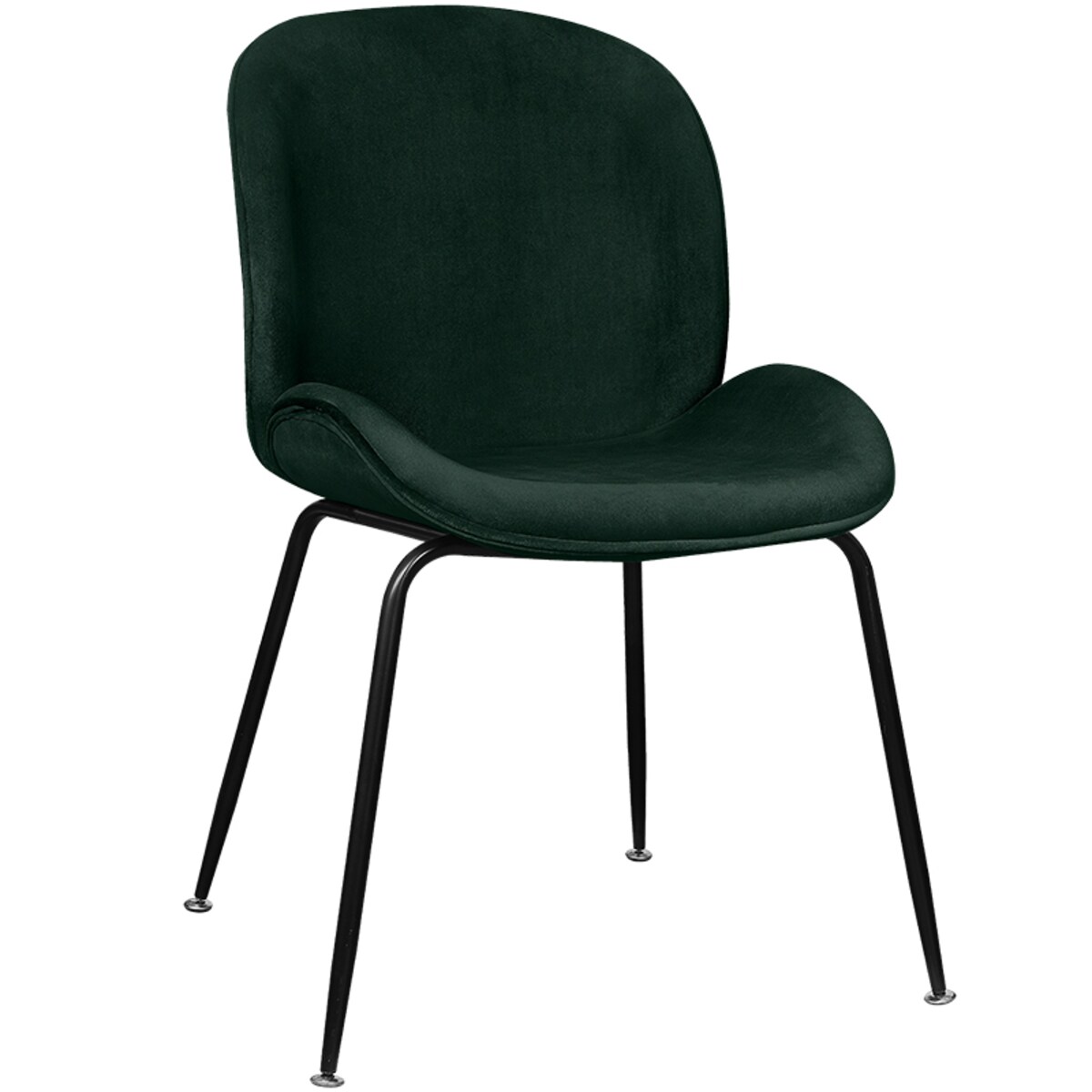 Krzesło tapicerowane welurowe do salonu jadalni zielone