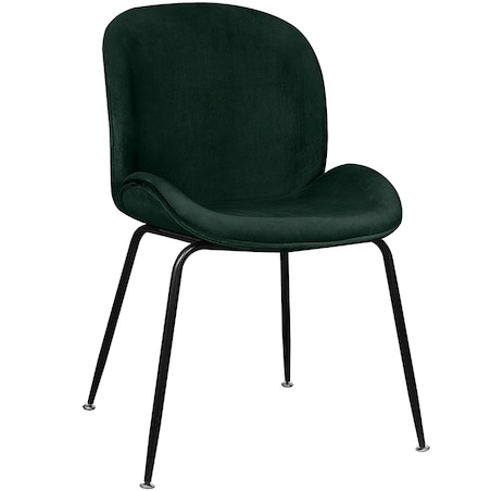 Krzesło tapicerowane welurowe do salonu jadalni zielone