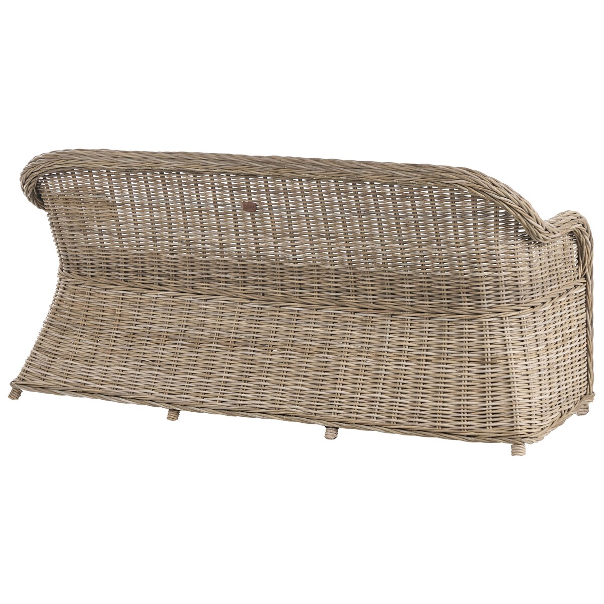 Ławka ogrodowa z poduchą SUSUA 189 cm Rattan Naturalny