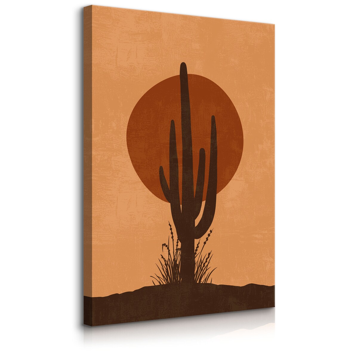 Obraz Kaktus Zachód Słońca Abstrakcja Styl Boho 30x40cm