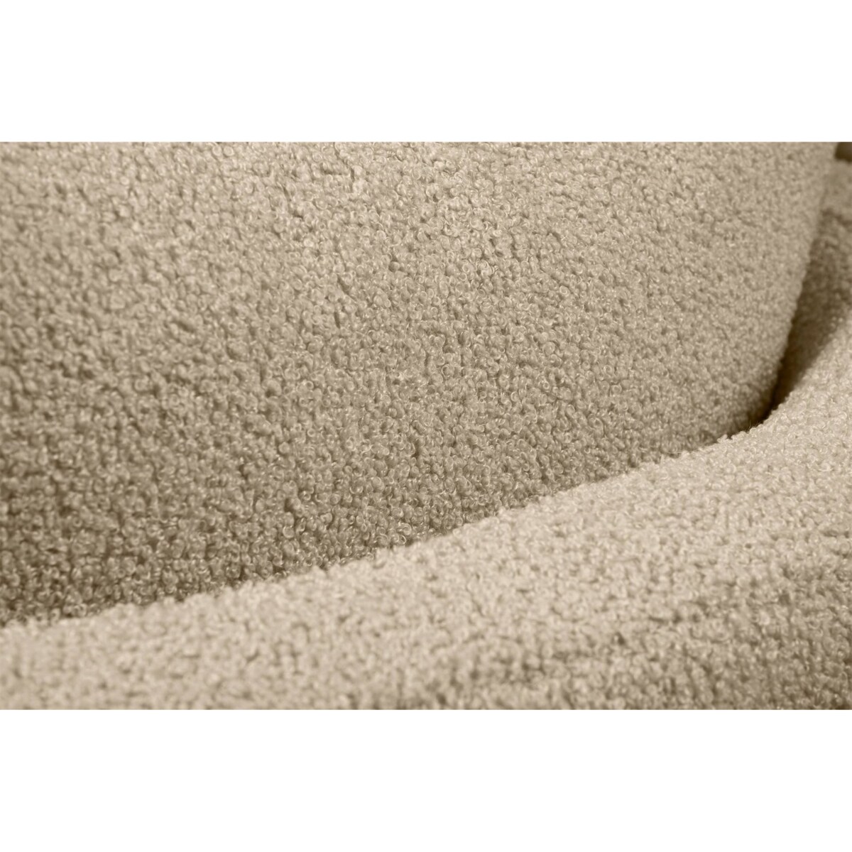 KONSIMO RAGGI Fotel obrotowy baranek beżowy