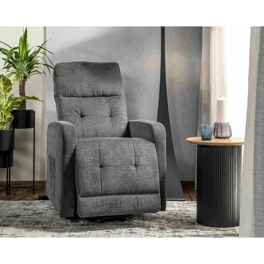 Fotel rozkładany OTUS II BREGO ciemnoszary