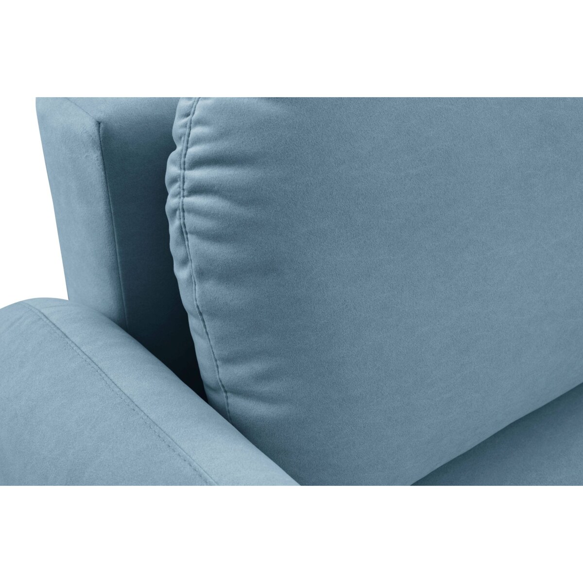Nowoczesna sofa z funkcją spania SOFTI - Niebieska