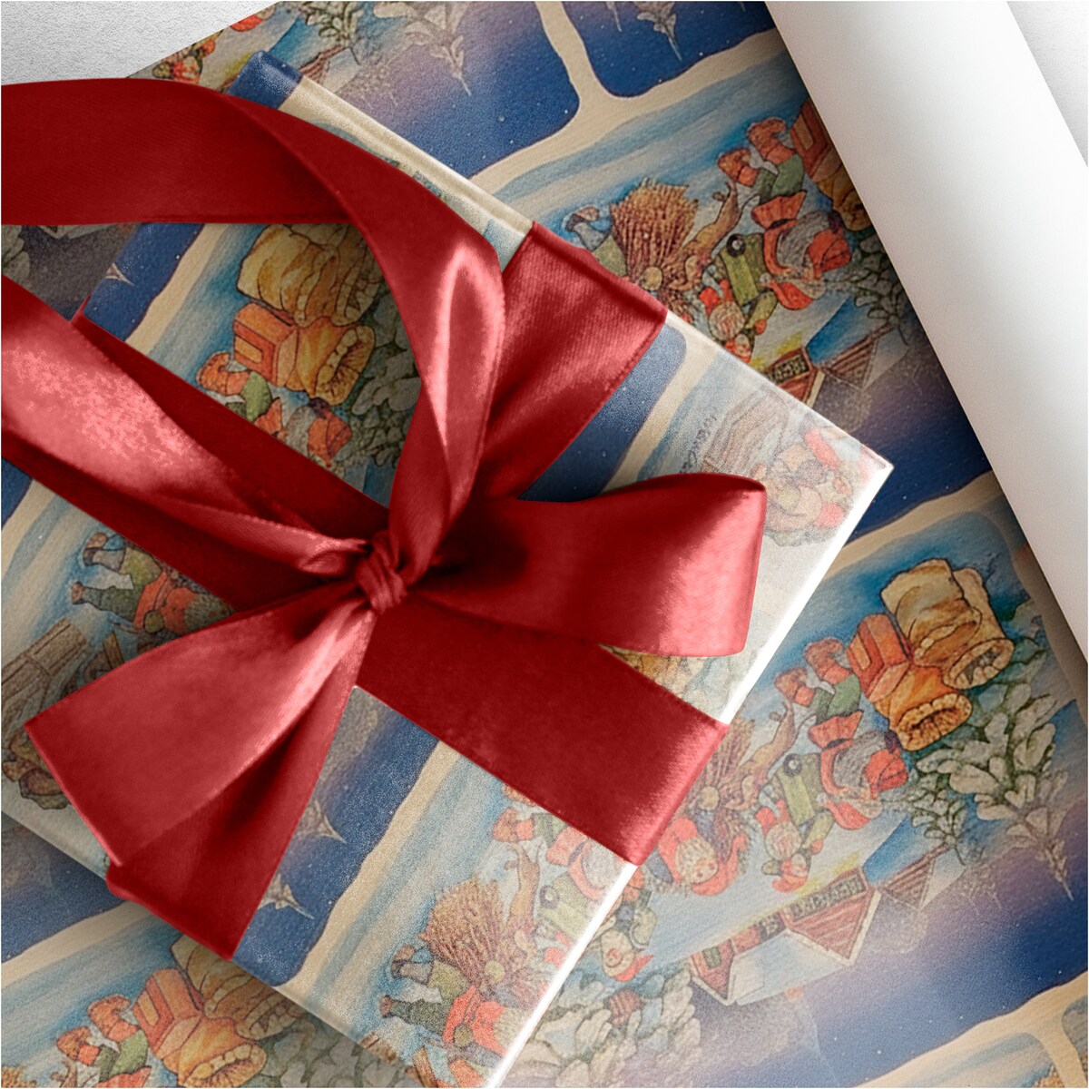 Papier Prezentowy Do Pakowania Prezentów 20 m MEGAROLKA Świąteczny Do Paczek Boże Narodzenie Ozdobny