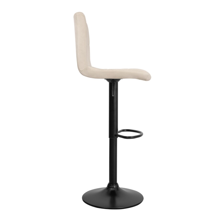 Hoker krzesło barowe tapicerowane regulowane obrotowe beż