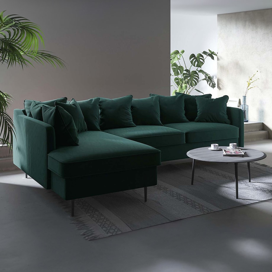 Esme Sofa narożna - turkusowa