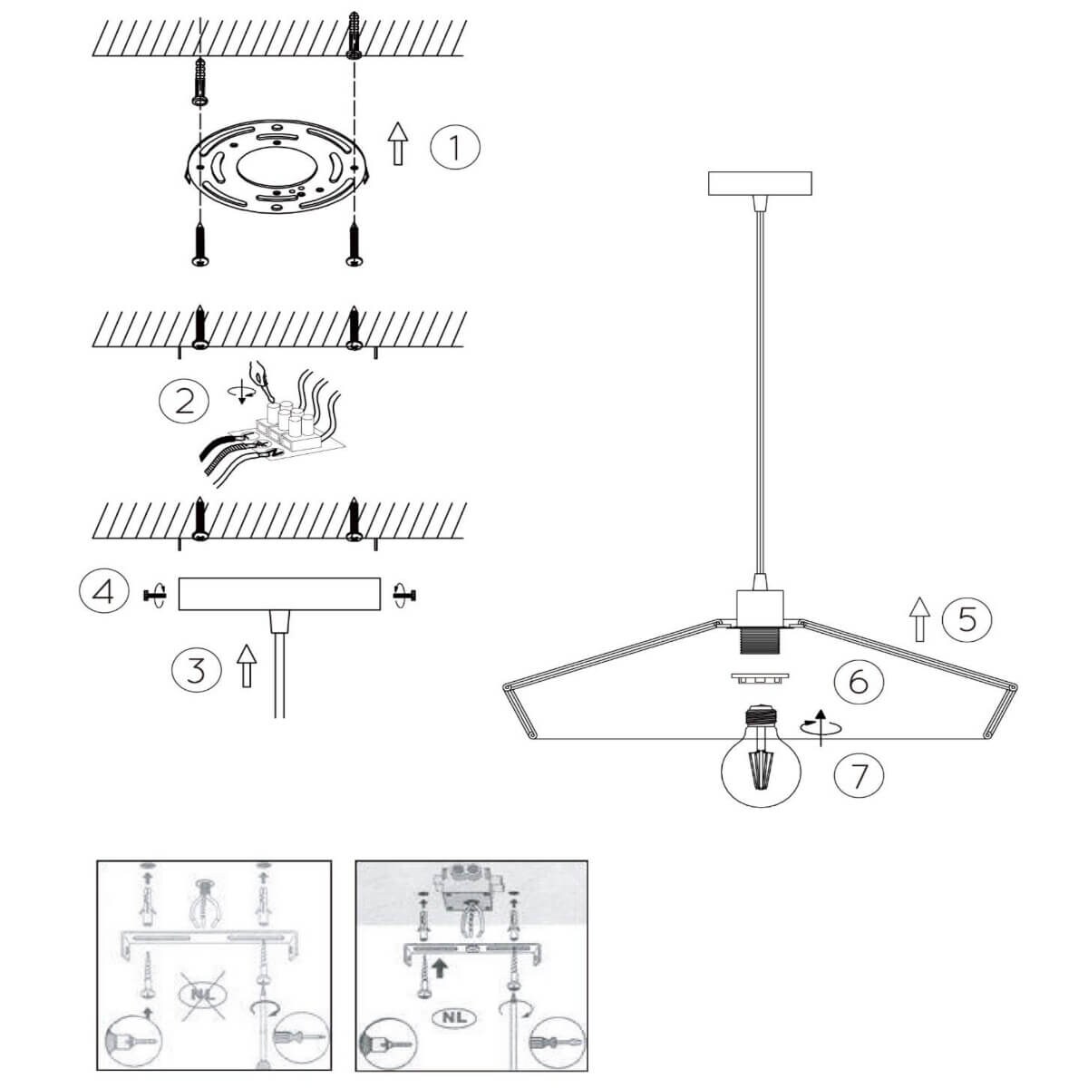 Skandynawska lampa wisząca Yunkai zwis do salonu drewno