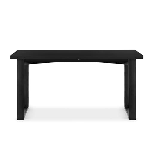 KONSIMO CETO Stół rozkładany w stylu loftowym, czarny mat
