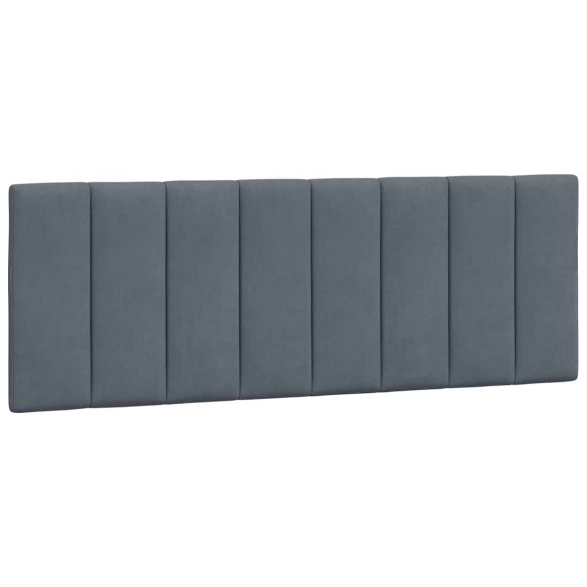 vidaXL Poduszka na wezgłowie, Hanko, ciemnoszara, 120 cm, aksamitna