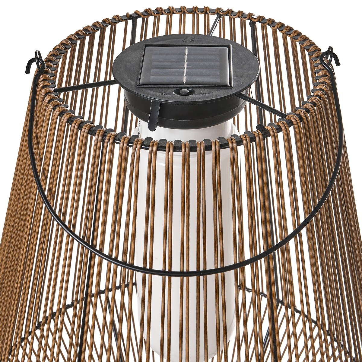Lampion solarny LUSWISHI 68 cm Naturalny