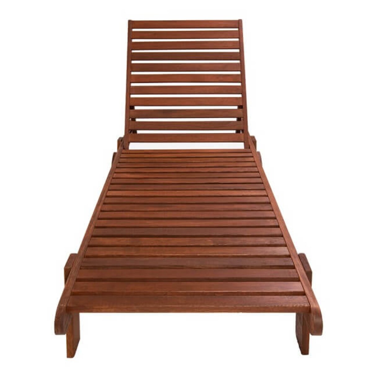 Drewniany leżak ogrodowy Azure 5900168832466 King Home na taras brązowy